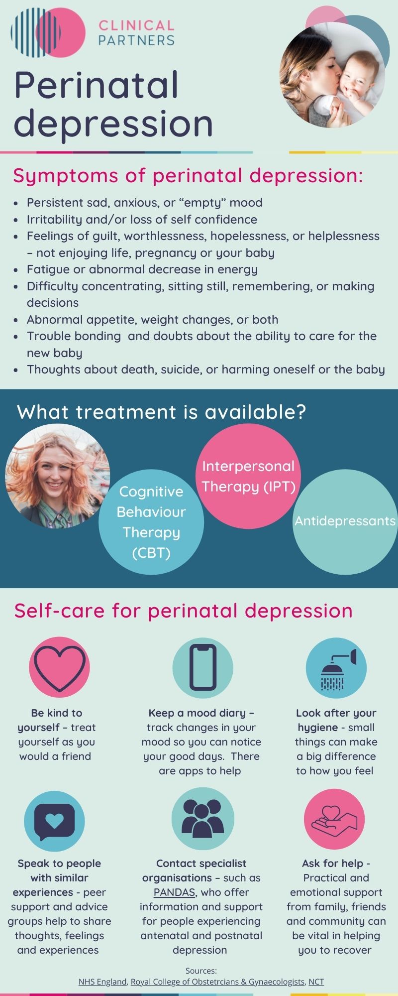 Perinatal depression: symptoms, treatment and self-care tips